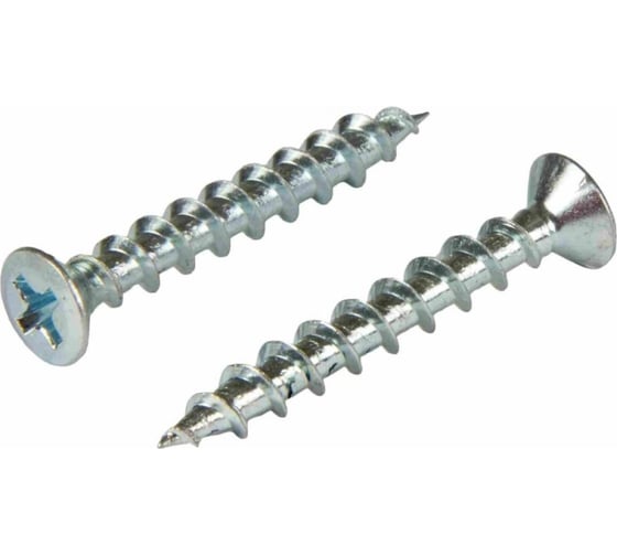 Изображение товара Оконный саморез КВАДРА острый, 4.1x16 белый цинк, фурнитурный, кор. 21000 шт. 411613021000