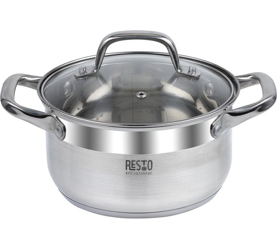 Изображение товара Кастрюля с крышкой RESTO 18х10см, 2.6л / 6 92002