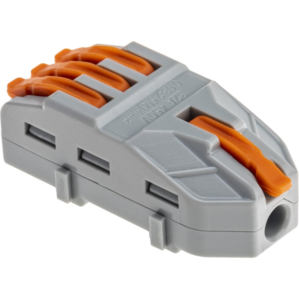 Изображение товара Разветвительная рычажковая клемма duwi CMK 421-3 4 шт для электромонтажа