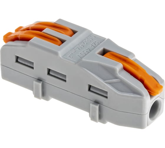 Изображение товара Разветвительная рычажковая клемма duwi CMK 421-2, 1х2, 0.08-4мм2 4шт 26664 2