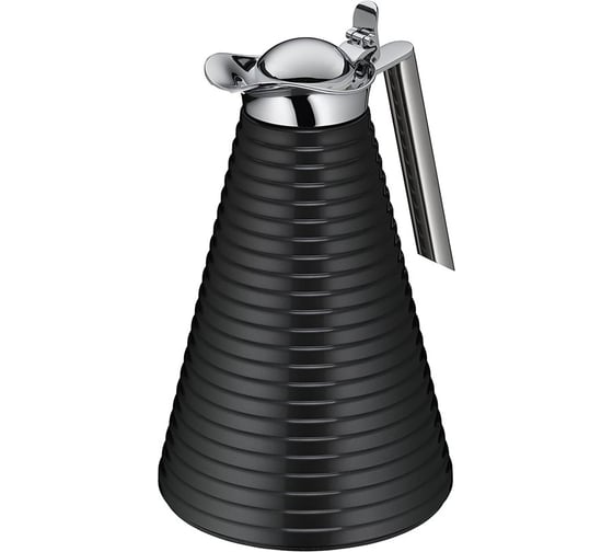 Изображение товара Вакуумный термокувшин со стеклянной колбой Alfi Achat Midnight black 1L 454110