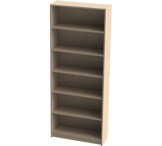 Изображение товара Стеллаж Гуд ЛАКК Варма 6 полок, 78x198x28, шпон дуб, беленый S00371