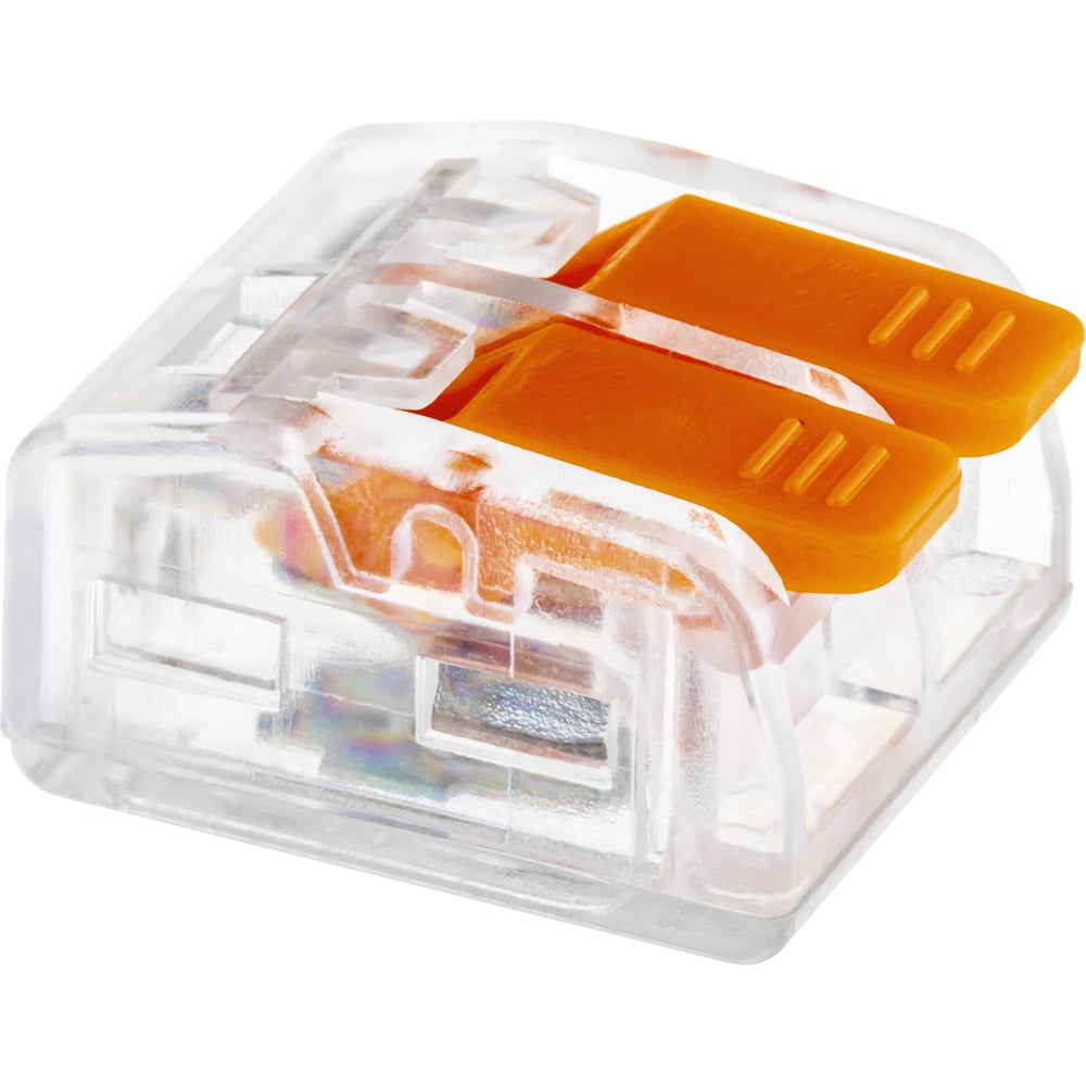 Изображение товара Соединительные монтажные клеммы duwi с рычажком 25мм2 прозрачные 50 шт.