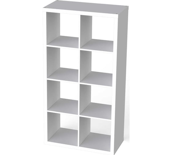 Изображение товара Стеллаж Гуд ЛАКК Фора 8 полок, 77x147x38, белый S00036