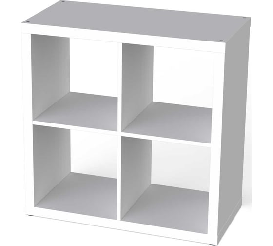 Изображение товара Стеллаж Гуд ЛАКК Фора 4 полки, 77x77x38, белый S00029