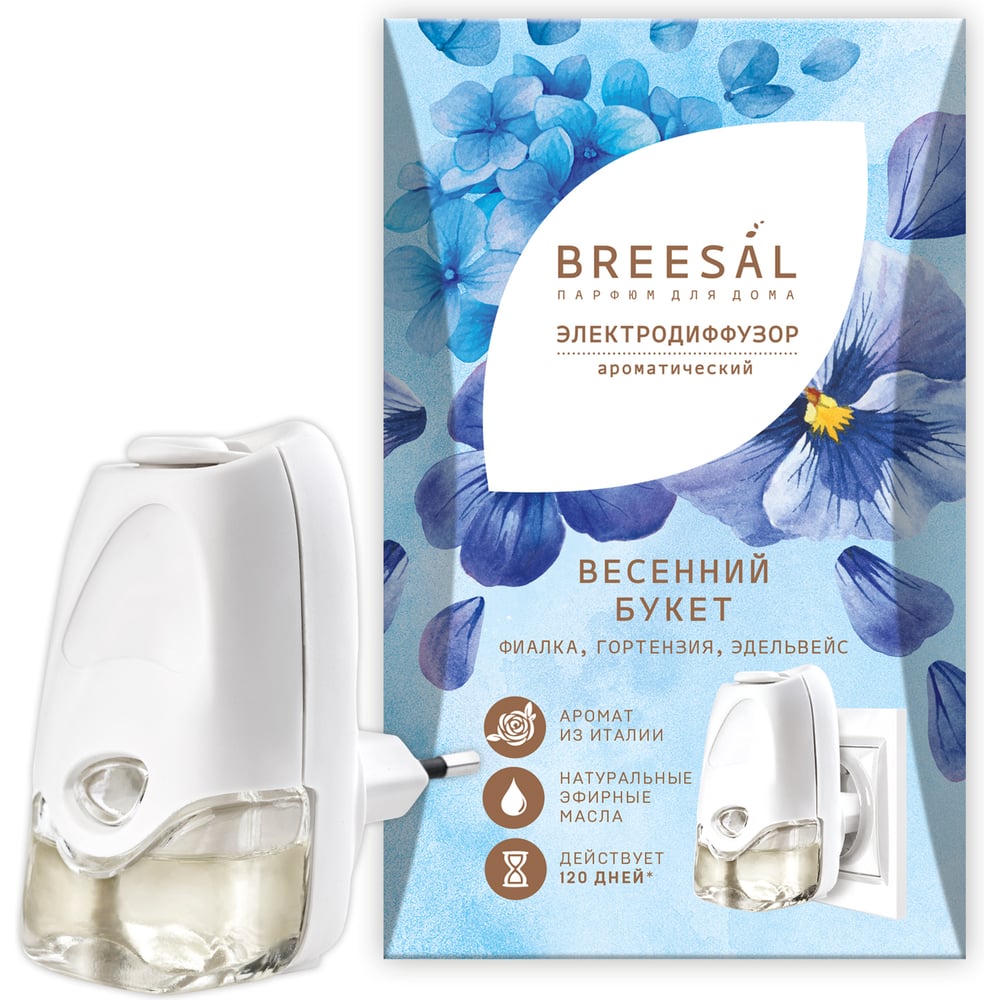 Изображение товара Электрический диффузор Breesal Весенний букет 20 мл для ароматизации помещения