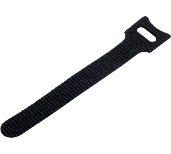 Изображение товара Хомут для кабеля Cabeus липучка с мягкой застежкой, 125x14 мм, черный, 10 шт. CLAMP-125-BK