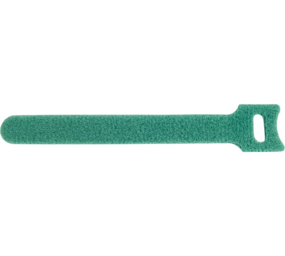 Изображение товара Хомут для кабеля Cabeus липучка с мягкой застежкой, 135x14 мм, зеленый, 10 шт. CLAMP-135-GN