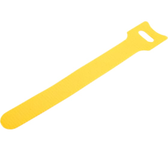 Изображение товара Хомут для кабеля Cabeus липучка с мягкой застежкой, 135x14 мм, желтый, 10 шт. CLAMP-135-YL