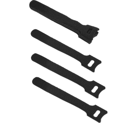 Изображение товара Хомут для кабеля Cabeus липучка с мягкой застежкой, 135x14 мм, черный, 10 шт. CLAMP-135-BK