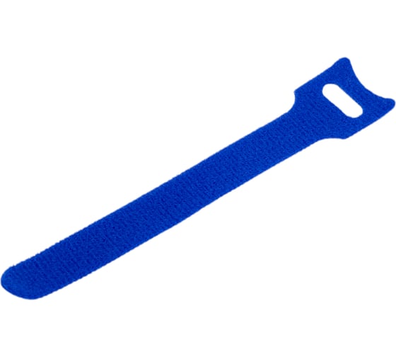 Изображение товара Хомут для кабеля Cabeus липучка с мягкой застежкой, 125x14 мм, синий, 10 шт. CLAMP-125-BL