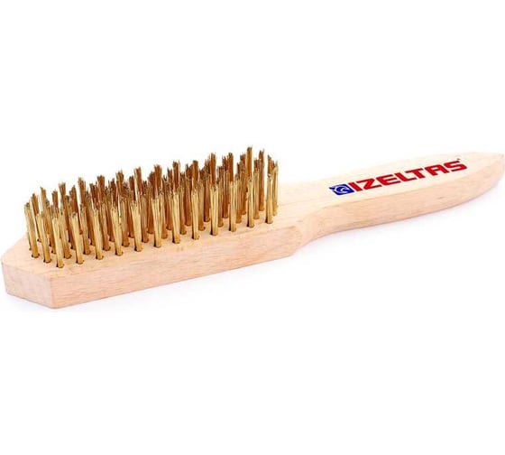 Изображение товара Щетка IZELTAS 5-х рядная металл. с деревянной ручкой, 741550005