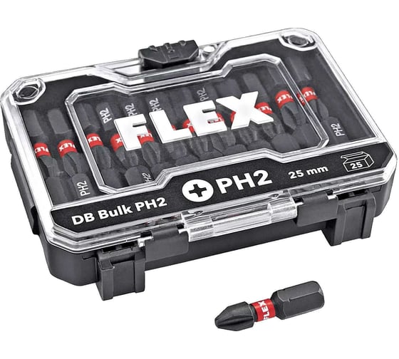 Изображение товара Набор бит DB Bulk 25 шт, PH2 FLEX 530489