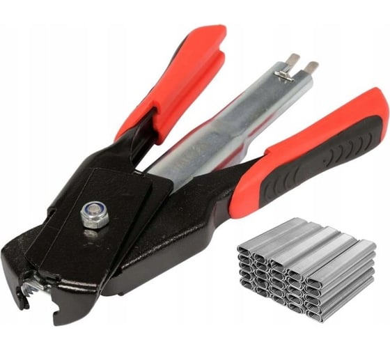 Изображение товара Клипсатор ручной для сетки YATO 190мм + 100 стальных с-образных скоб YT-51470 371451470 092 1