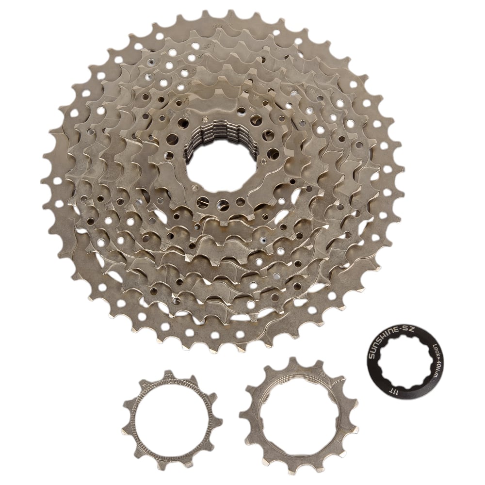 Изображение товара Кассета Sunshine CS-HR9-42 9 скоростей 11-42Т сталь велосипедная