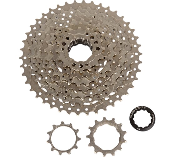 Изображение товара Кассета Sunshine CS-HR9-42, 9 передач, 11-42Т, серебристый HQ-0010386