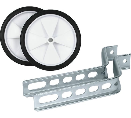 Изображение товара Колеса тренировочные приставные TW-15+HL-F22,универс,12``-20``,пластик в упак.белые\черные JOY KIE H000010679