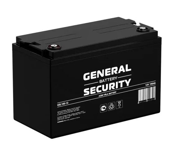 Изображение товара Аккумулятор для ИБП General Security GSL100-12 12В, 100 Ач УТ-00000542