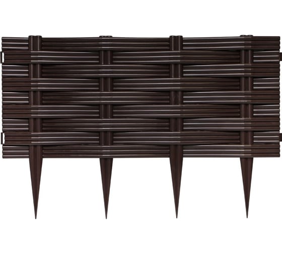 Изображение товара Садовое ограждение Протэкт Ива высота 25 см, коричневый СОИ-25/14 К