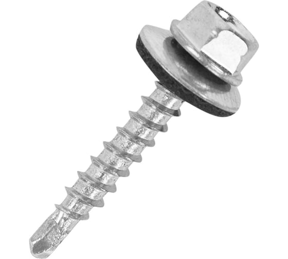 Изображение товара Кровельный саморез МЕТАЛЛСЕРВИС 4,8x35 мм, цинк, по дереву, 150 шт. 1242749