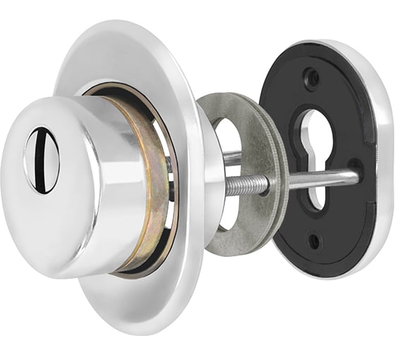 Изображение товара Броненакладка FUARO (DEF 9726) M6x90 врезная с чашкой CP-8 хром DEF.CRE/OV-set.9726 37473