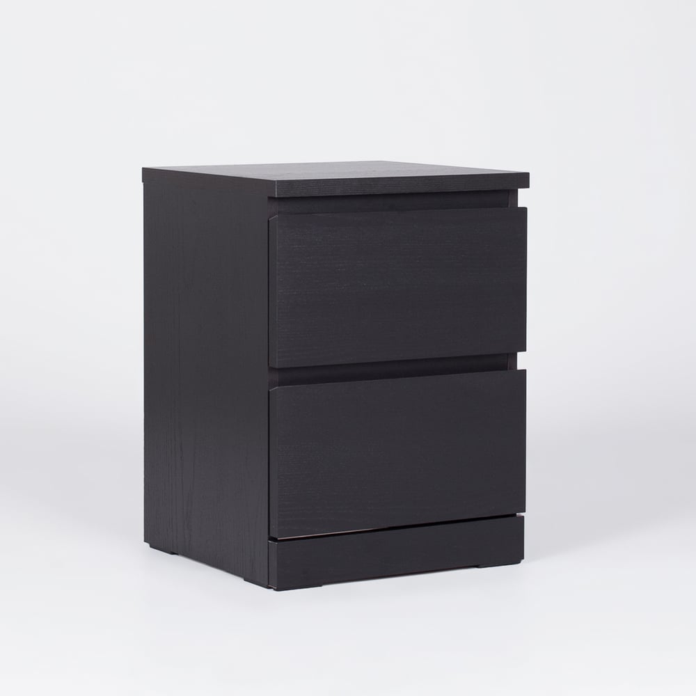 Изображение товара Современный комод Гуд ЛАКК Варма с 2 ящиками стиль минимализм черный венге