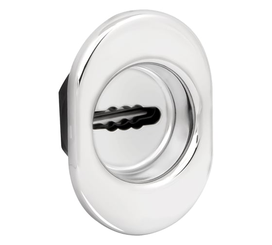 Изображение товара Накладка на сувальдный замок FUARO (ESC 477 U (70x50) ) с подпружиненными шторками СР хром ESC.S-auto/U/OV.477 41951