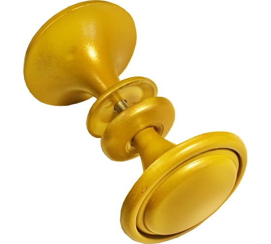 Изображение товара Дверная ручка-кнопка-стяжка Трибатрон золотой металлик 88171