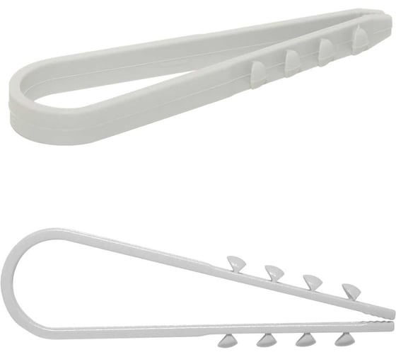 Изображение товара Дюбель-хомут для крепления кабеля ЕВРОПАРТНЕР pdx 19-25 серый, нейлон, 25 шт. 87774