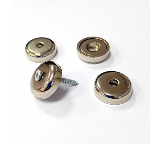 Изображение товара Магнитное крепление с отверстием Проф-Магнит В16, 4 шт. PMYP-B-16