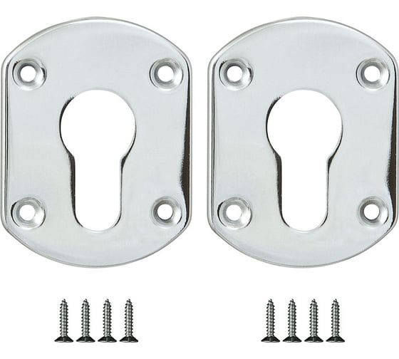 Изображение товара Накладка на цилиндр FUARO (ESC031) CP хром (2 шт.) ESC.C+C/OV.set 28283