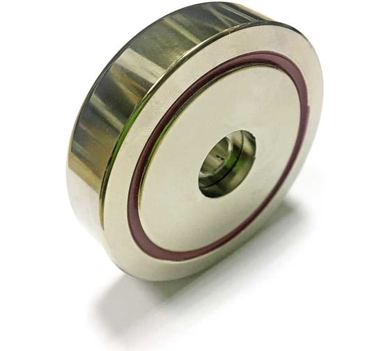 Изображение товара Магнитное крепление с отверстием Проф-Магнит В60, сцепление 95 кг, 1 шт. PMYP-B-60