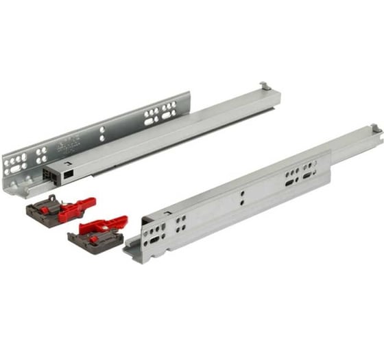 Изображение товара Шариковые направляющие скрытого типа с доводчиком Brante 450 мм 107219