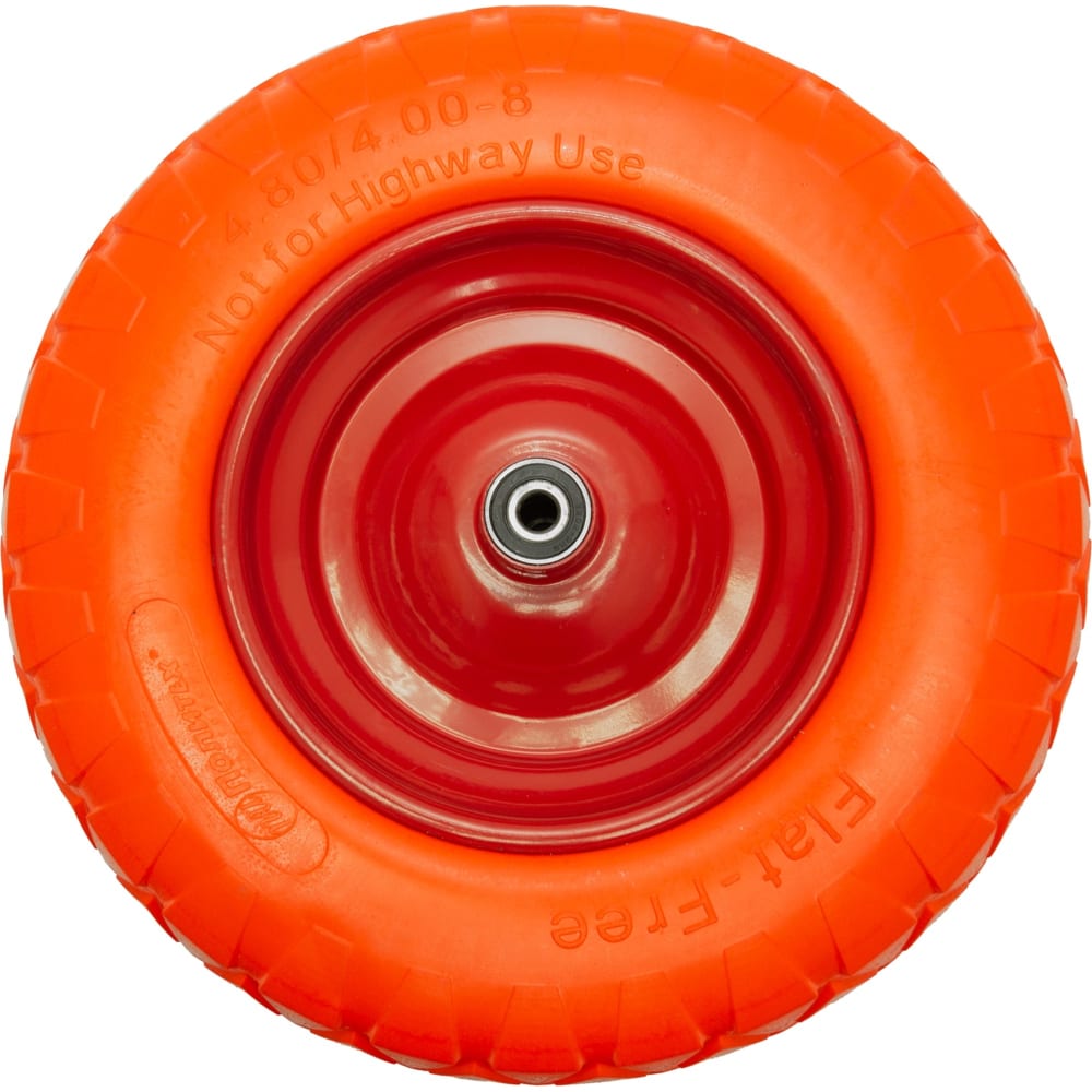 Запасное бескамерное колесо для двухколесной тачки POLYAGRO запасное полиуретановое колесо для тачки 77556 fit