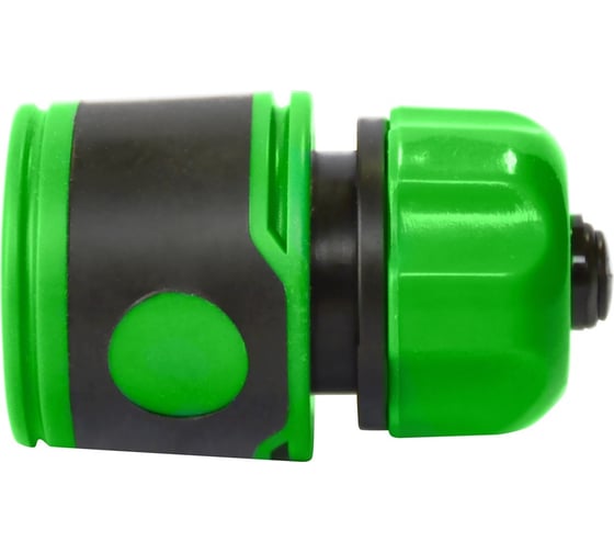 Изображение товара Соединитель обрезиненный быстросъемный с аквастопом Lite для шланга 1/2" POLYAGRO 7576180