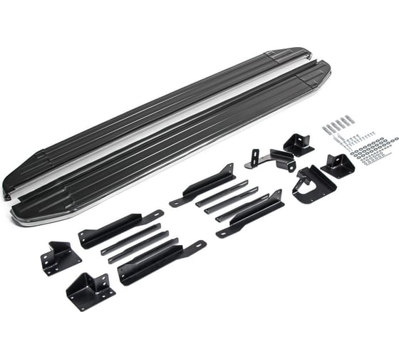 Изображение товара Пороги на авто Rival для kia sportage v/sorento iv/hyundai tucson iv/santa fe iv рест. A180ALP.2313.2