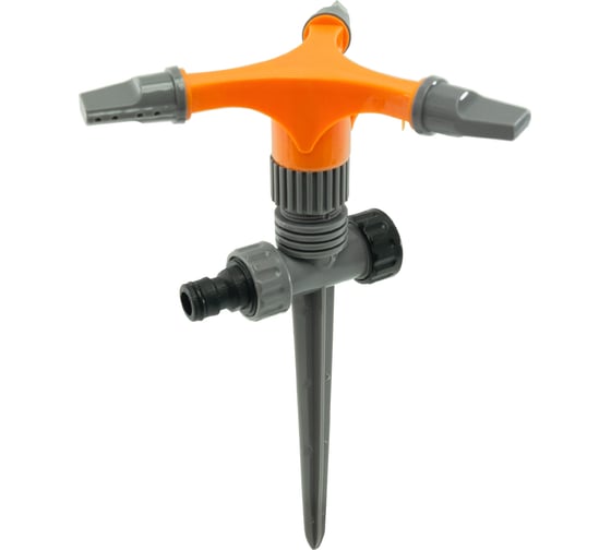 Изображение товара Вращающийся разбрызгиватель на пике POLYAGRO пластик, 3 лопасти 7573610