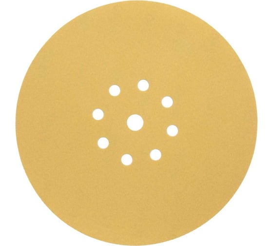 Изображение товара Диск шлифовальный на бумажной основе 8+1 отверстий, 225 мм, Р120, 5 шт Abraforce АМ98109