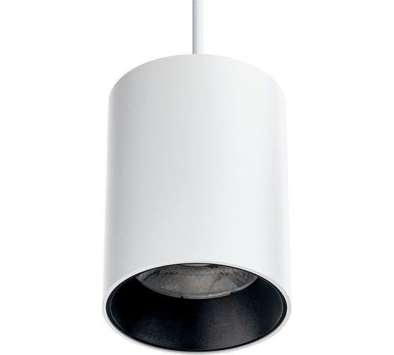 Изображение товара Трековый подвесной светодиодный светильник RITTER Artline цилиндр 80x100mm 60x25mm 12Вт 960Лм 4000К 230В алюминий белый 59702 9