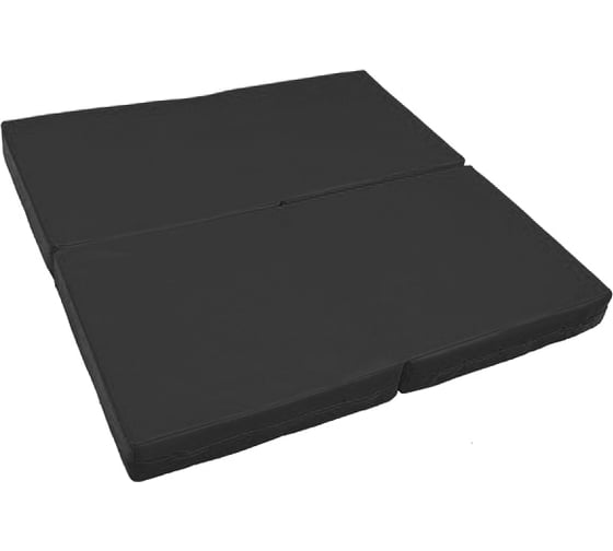 Изображение товара Мат КМС № 11, 100x100x10, складной, 4 сложения, чёрный СГ000005593