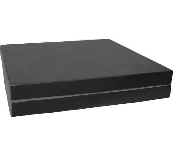 Изображение товара Мат КМС № 8, 100x200x10, складной, 1 сложение, чёрный СГ000005594