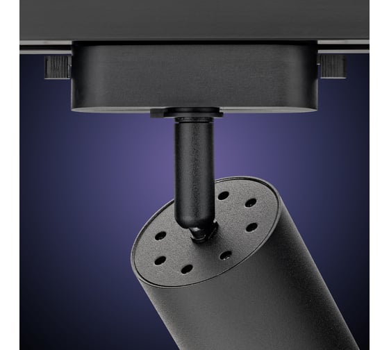 Изображение товара Трековый поворотный светильник RITTER Artline цилиндр 55x100mm GU10 230В алюминий черный 4м2 59876 7