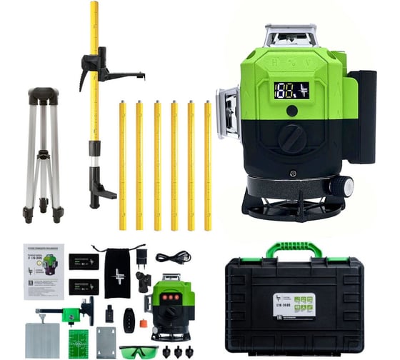 Изображение товара Профессиональный лазерный уровень LT L16-360S + штатив с треногой 4.8 м L16-360S/4.8м+