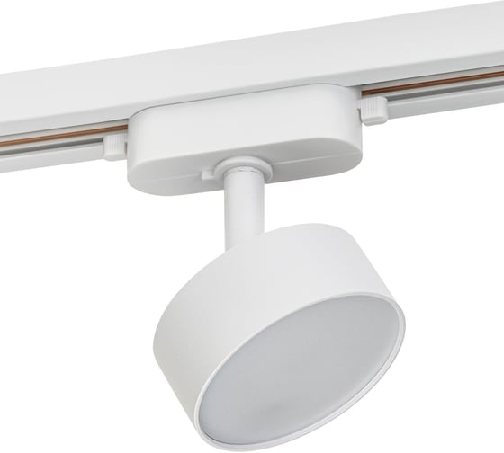 Изображение товара Трековый светодиодный поворотный светильник RITTER Artline с регулировкой угла наклона цилиндр 75x30mm 10Вт 700Лм 4000К 230В алюминий белый 59724 1
