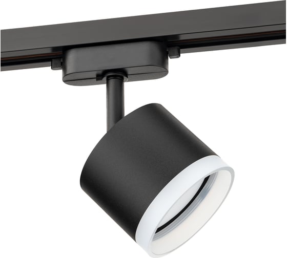 Изображение товара Трековый светильник RITTER Artline поворотный цилиндр 85x70mm GX53 230В алюминий/пластик 4м2 черный 59862 0