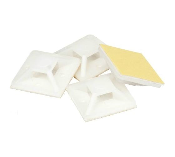 Изображение товара Монтажная самоклеящаяся база Navigator 20х20 белый NFP-20-100/WH 100 шт. 71061