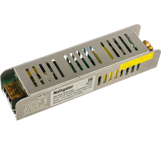 Изображение товара Драйвер Navigator 71 465 ND-P60-IP20-12V 71465