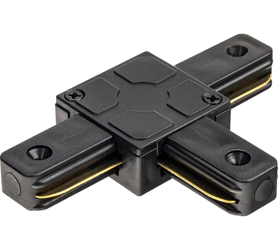 Изображение товара Трековый Т-образный жесткий коннектор RITTER для соединения шинопровода Artline пластик/медь черный 59748 7