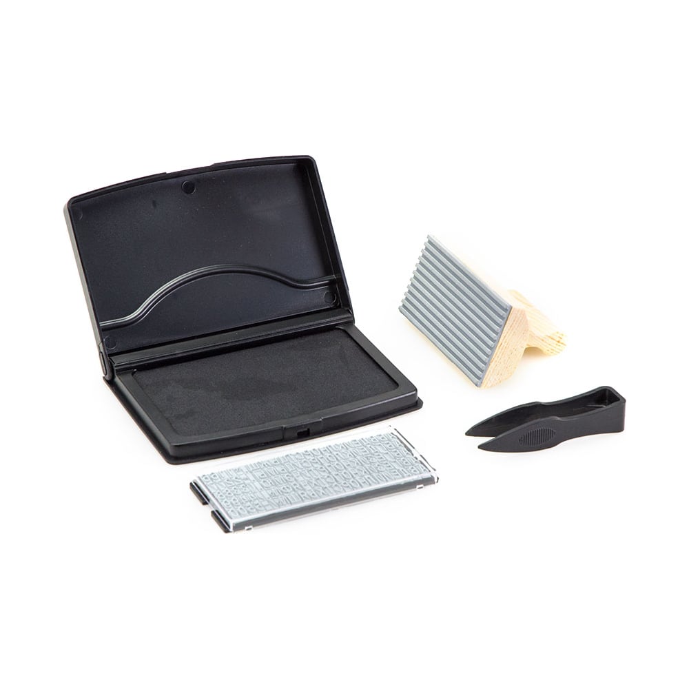 Изображение товара Набор для маркировки поверхностей GRM №8040, 5 строк, 80x40 мм, черный