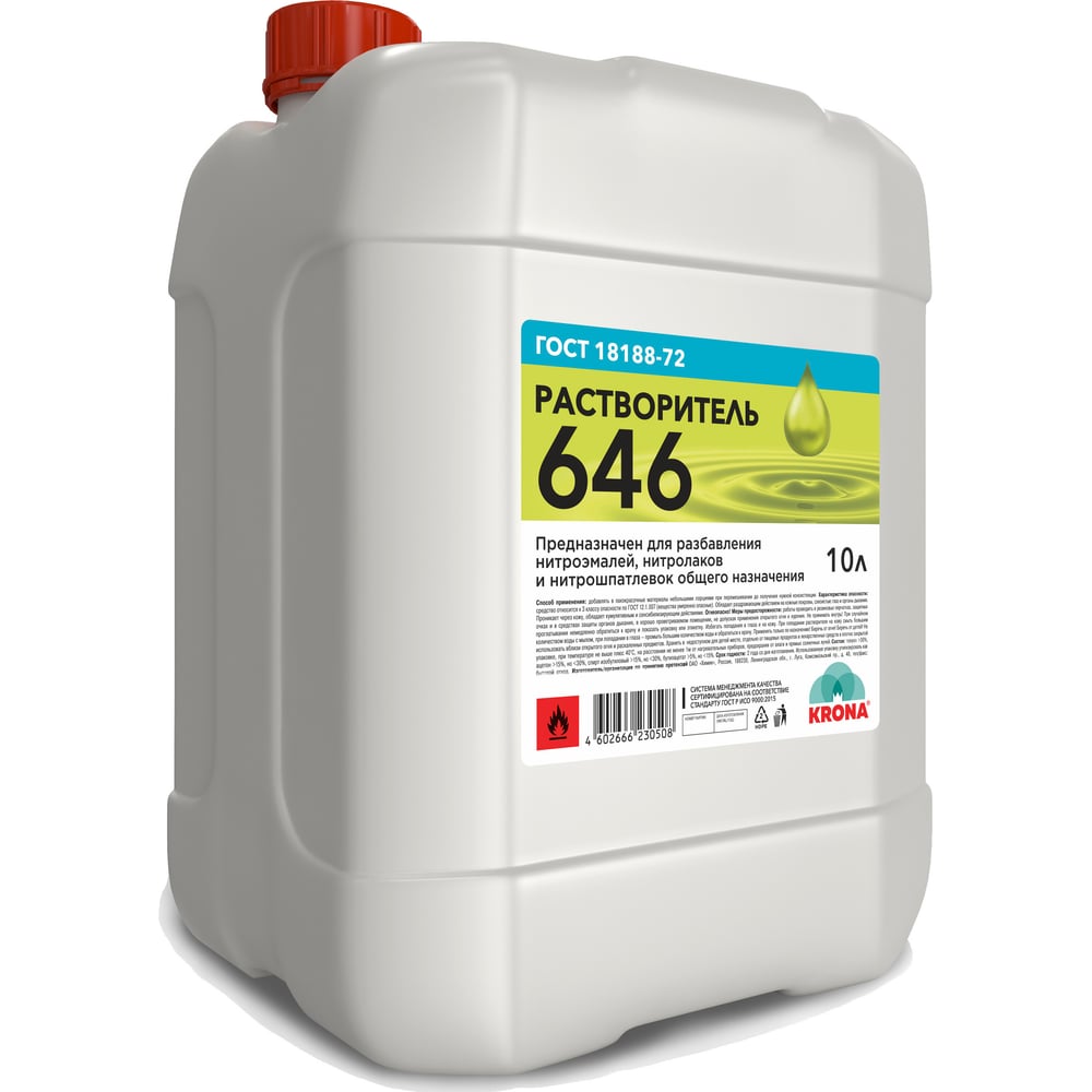 Изображение товара Растворитель 646 KRONA 10 л 66230096